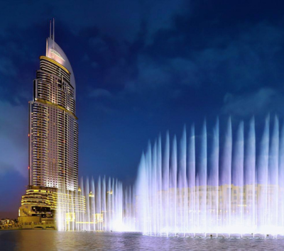 杜拜旅遊-燈光水舞表演